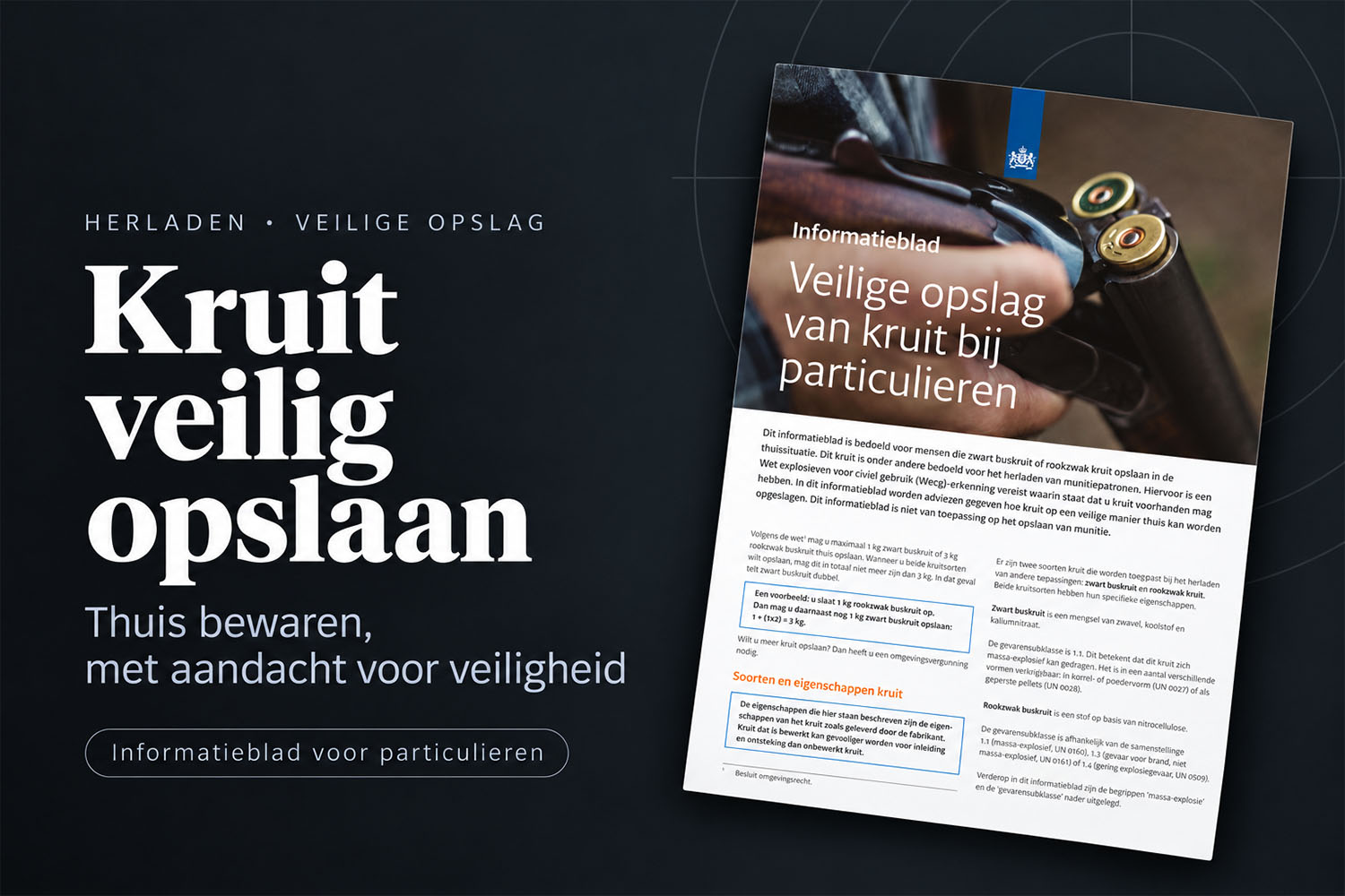 Kruit veilig thuis opslaan: regels, houten kist en de juiste plek