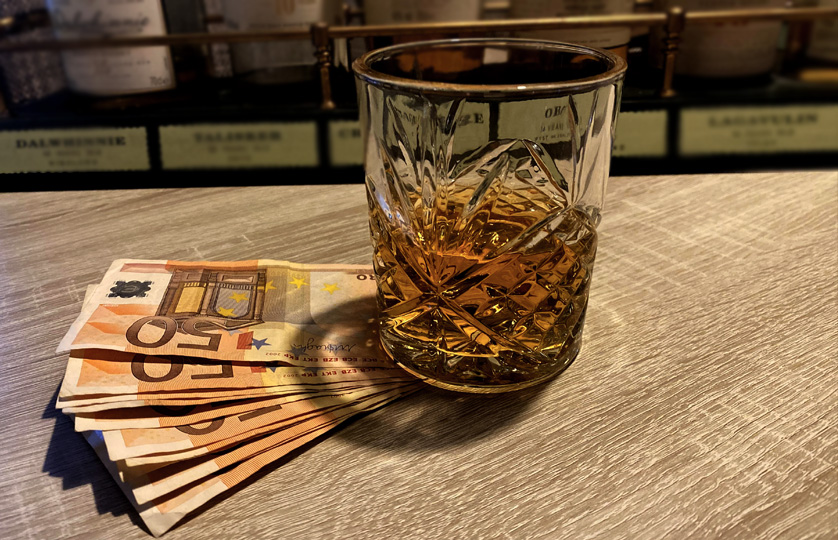 whisky belegging