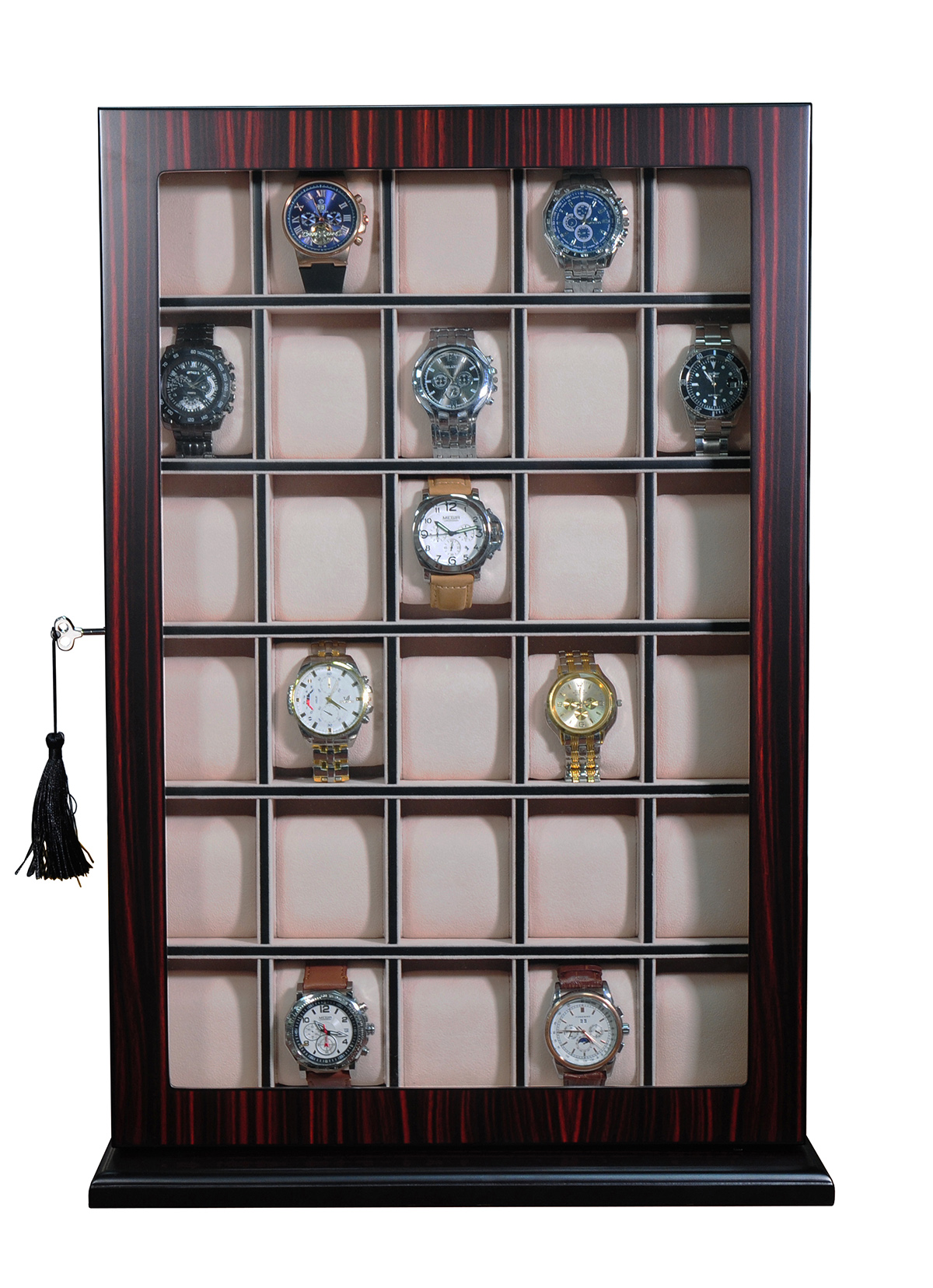 Horlogevitrine Ebony XL - 30 Horloges