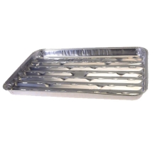Grillschalen aluminium - 4 stuks