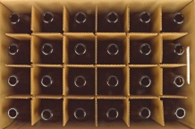 Bierfles Steinie bruin 33 cl , 26 mm - doos 24 st