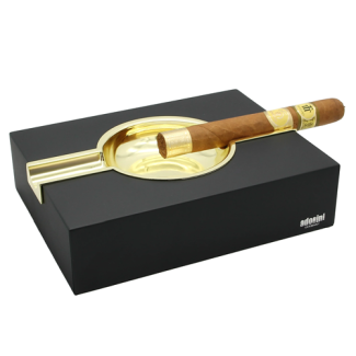 Cigar ashtray matte black for 2 cigars - Adorini