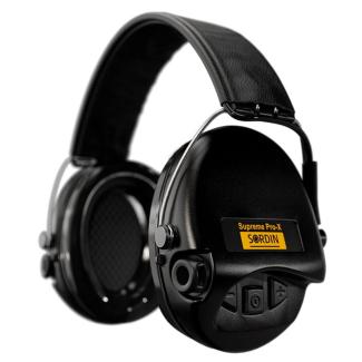 Hearing protector Supreme Pro X Leather Black - Sordin