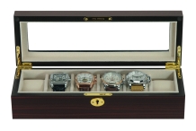 Horlogedoos Ebony - 6 Horloges