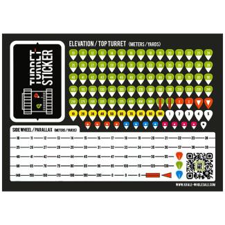 Turret stickers green - PRS & Longrange