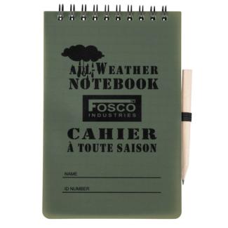 Waterproof notebook A6 with pencil