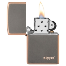 Zippo Rustic bronze with logo