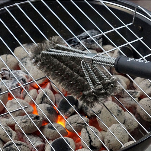 Hoogwaardige RVS professionele BBQ-grillborstel - Grillart®
