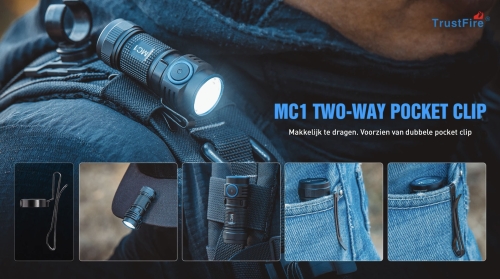 MC1 Zaklamp 1000 lumen - Trustfire