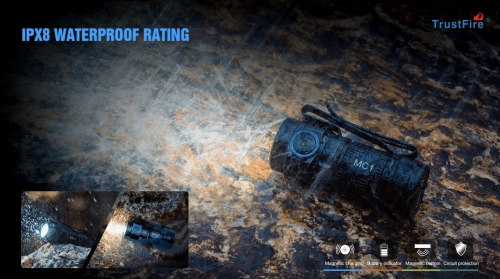 MC1 Zaklamp 1000 lumen - Trustfire
