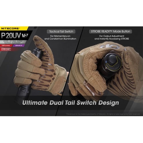P20UV V2 Tactische zaklamp - Nitecore