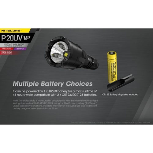 P20UV V2 Tactische zaklamp - Nitecore