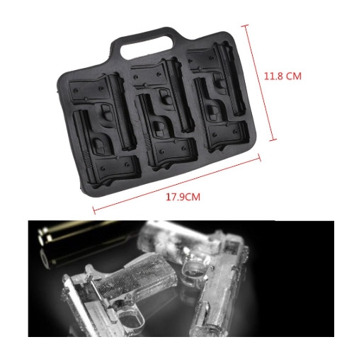 Pistool ijsblokjes plastic mal 