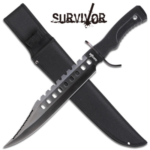 Shark combat mes zwart - Survivor