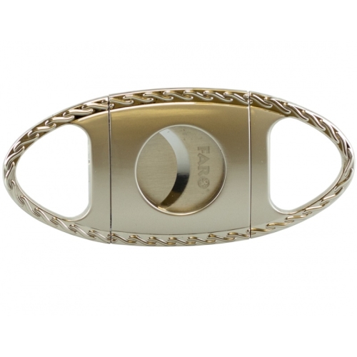 Sigarenknipper zilver champagne ovaal 