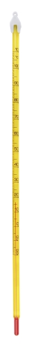 thermometer rode alcohol -20° à 110° geel