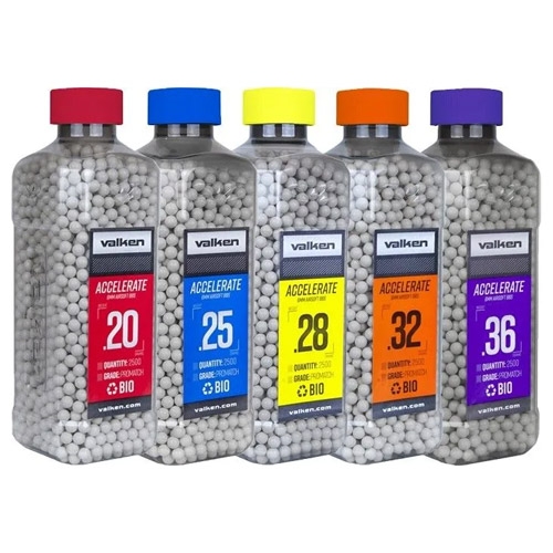 BB's Valken Accelerate Bio Fles - 2500 st