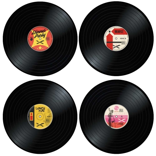 Vinyl placemats - 4 stuks