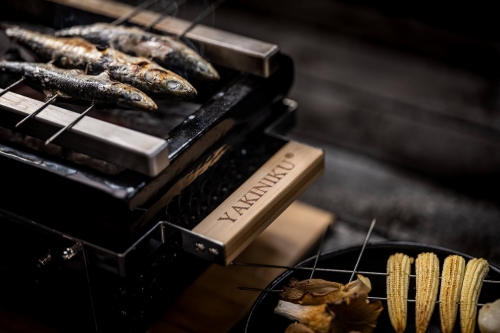 Yakiniku Shichirin Keramiek RVS rechthoekig